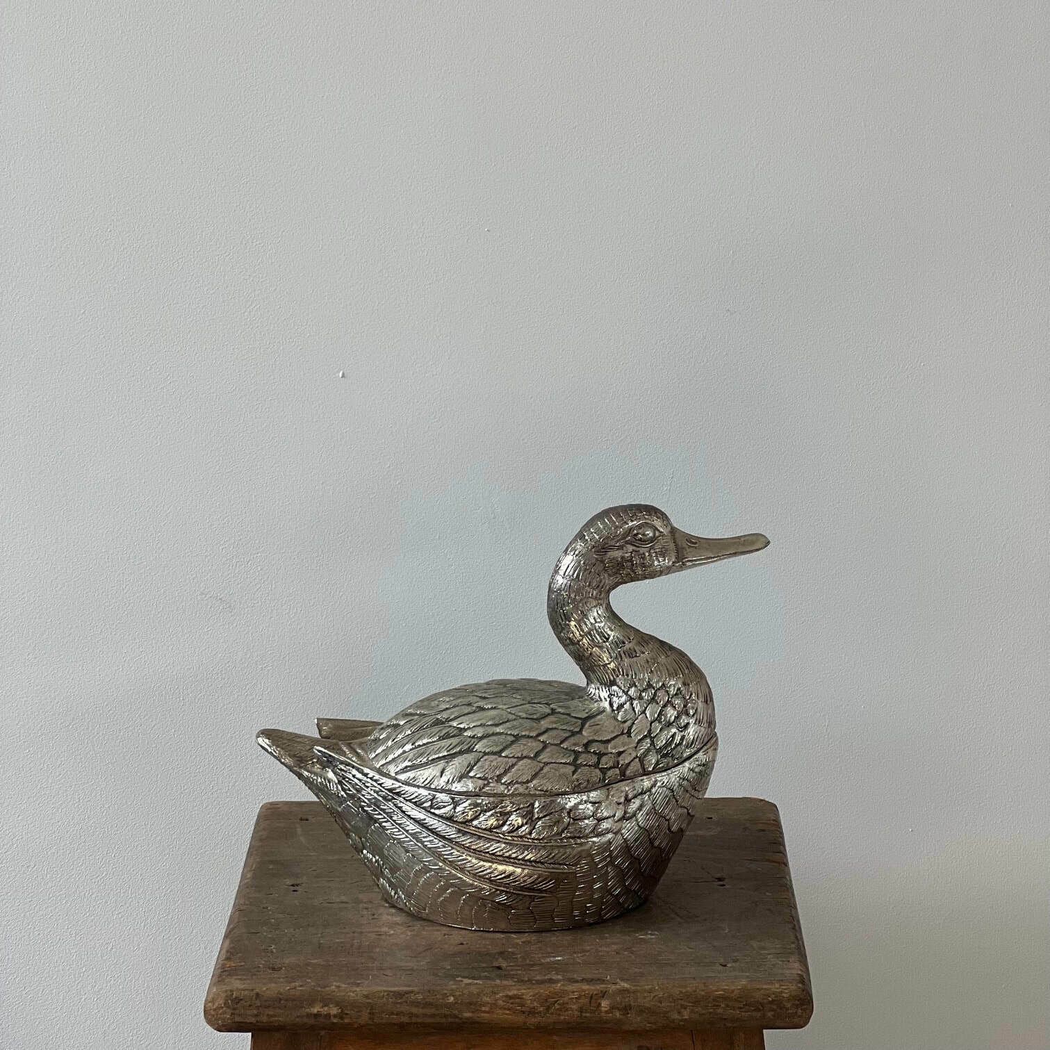 Mauro Manetti Italian Mid Century Duck Ice Bucket photo buy