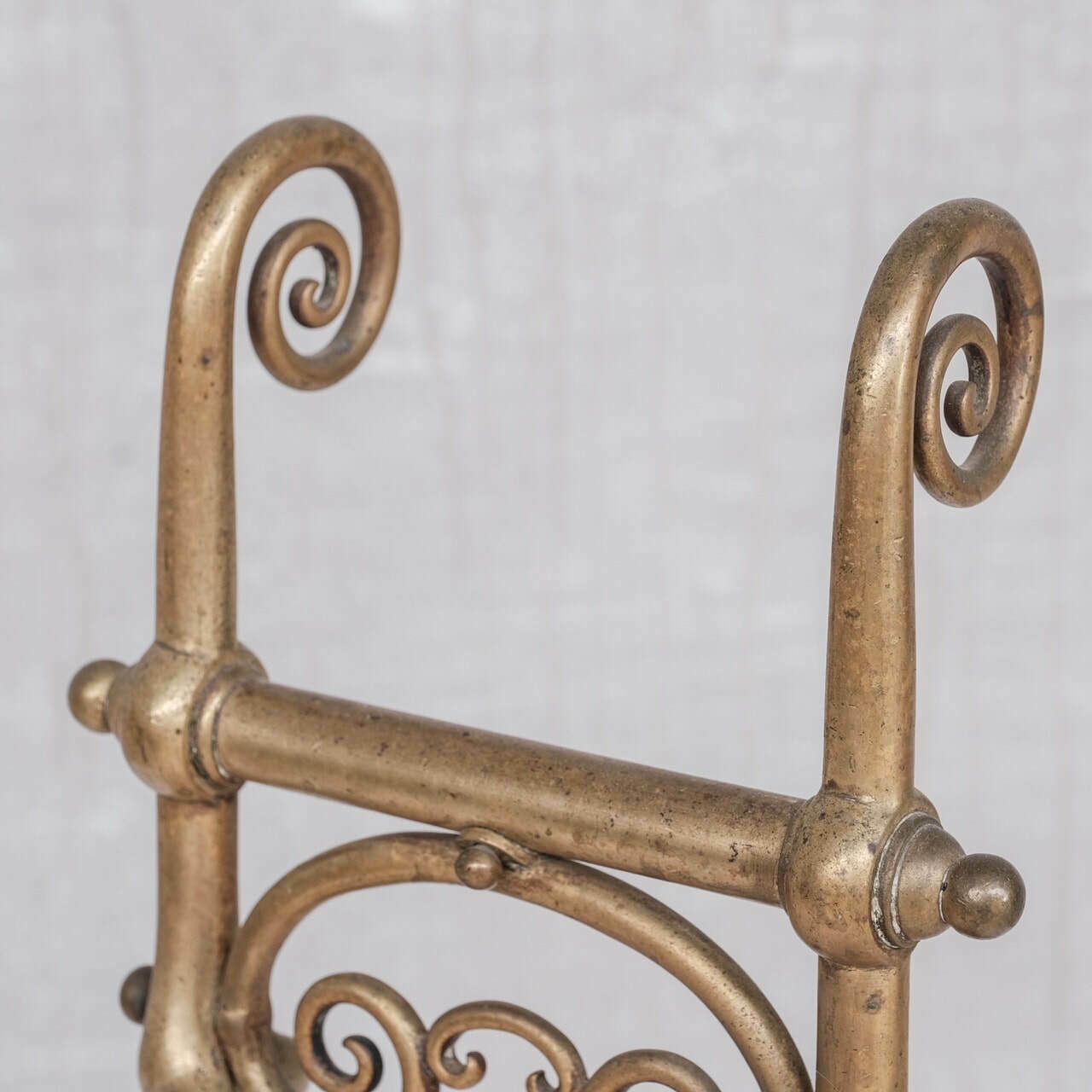Brass Aesthetic Antique Fire Dogs photo vinterior