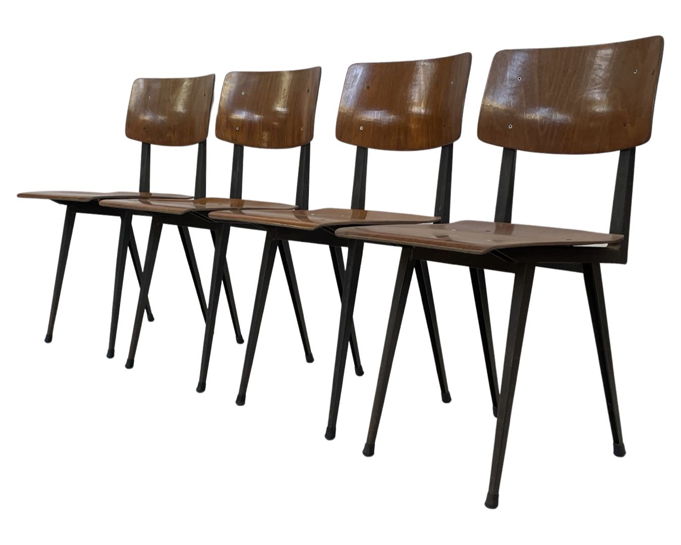 Set Of 4 Marko Holland School Chairs, 1960s photo buy