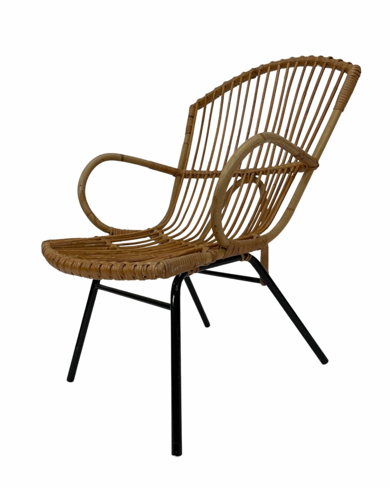 Rattan Armchair By Dirk Van Sliedregt Rohe Noordwolde 1960 In The Netherlands photo Furniture