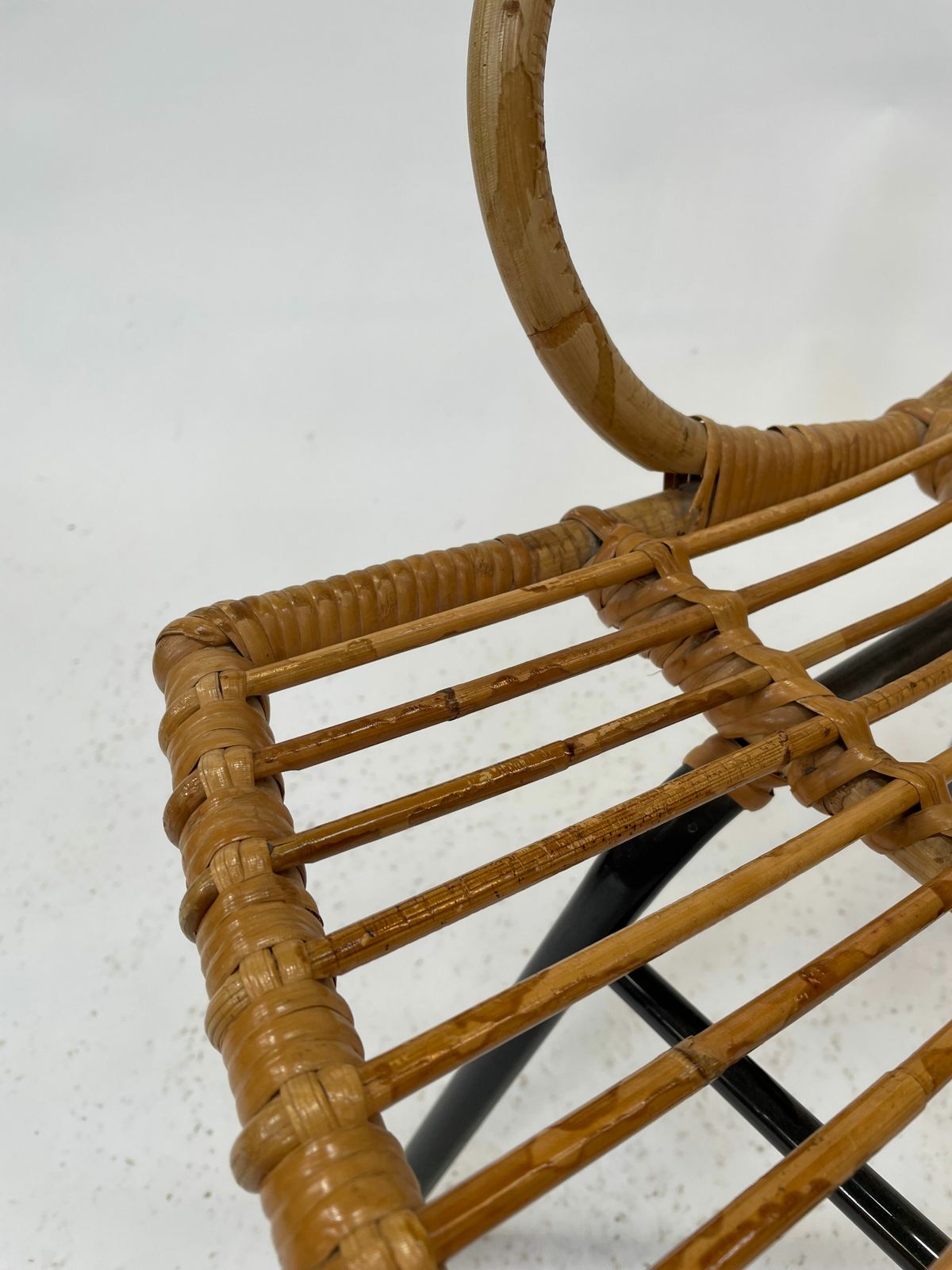 217.36 Rattan Armchair By Dirk Van Sliedregt Rohe Noordwolde 1960 In The Netherlands photo