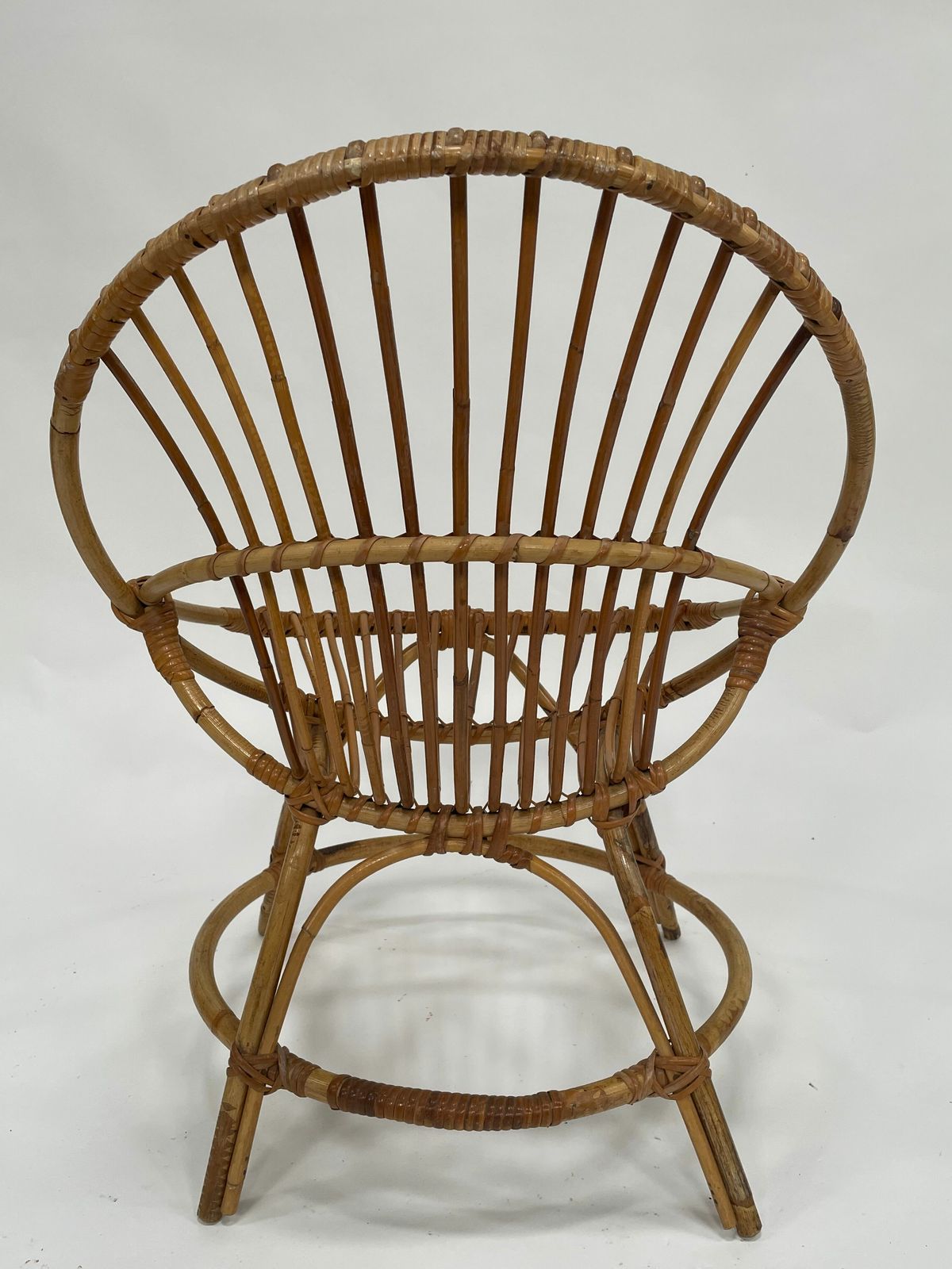 209.04 Vintage Rattan Chair By Dirk Van Sliedregt Rohe Noordwolde 1960 In The Netherlands photo