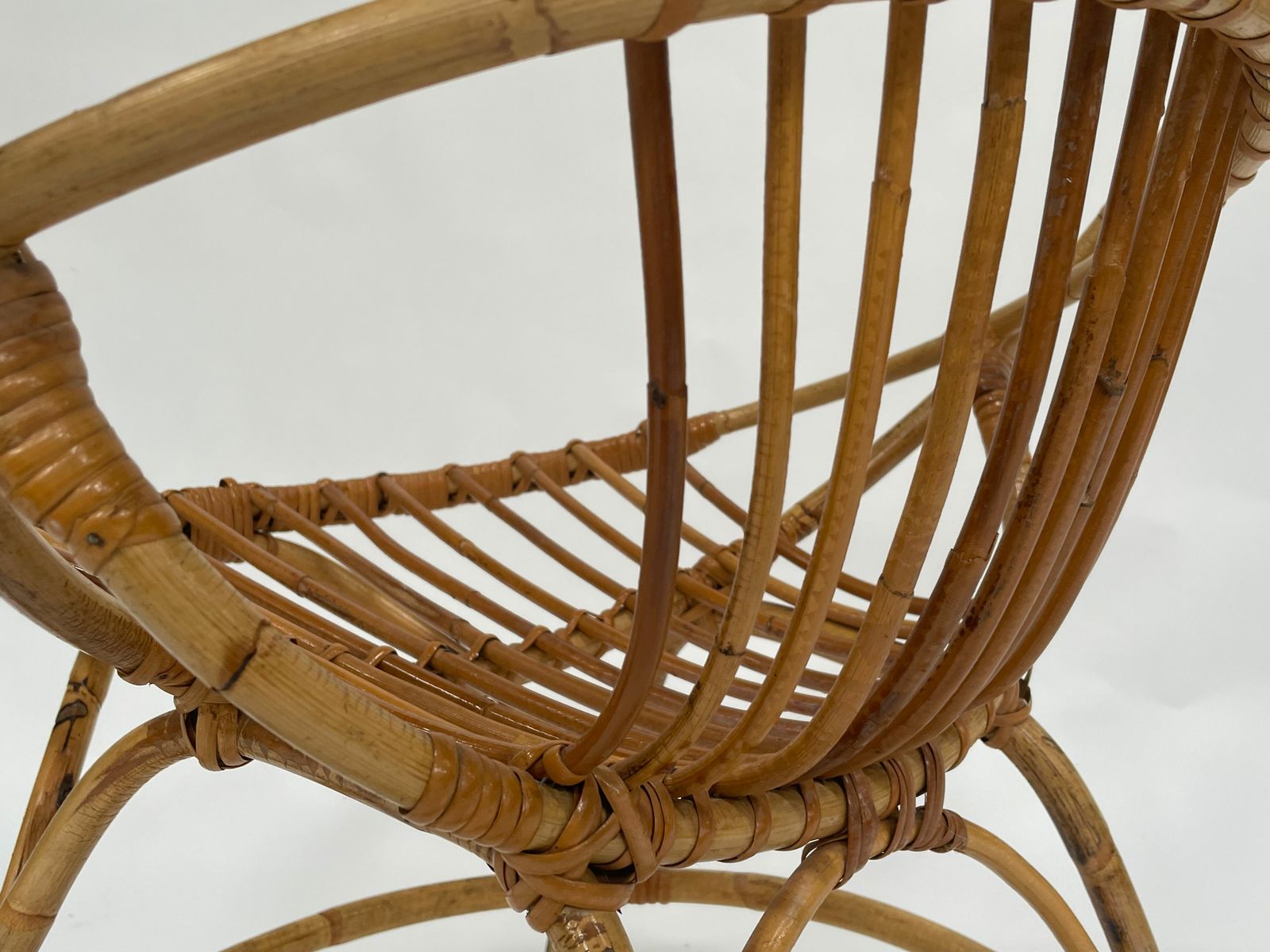 photo buy Vintage Rattan Chair By Dirk Van Sliedregt Rohe Noordwolde 1960 In The Netherlands
