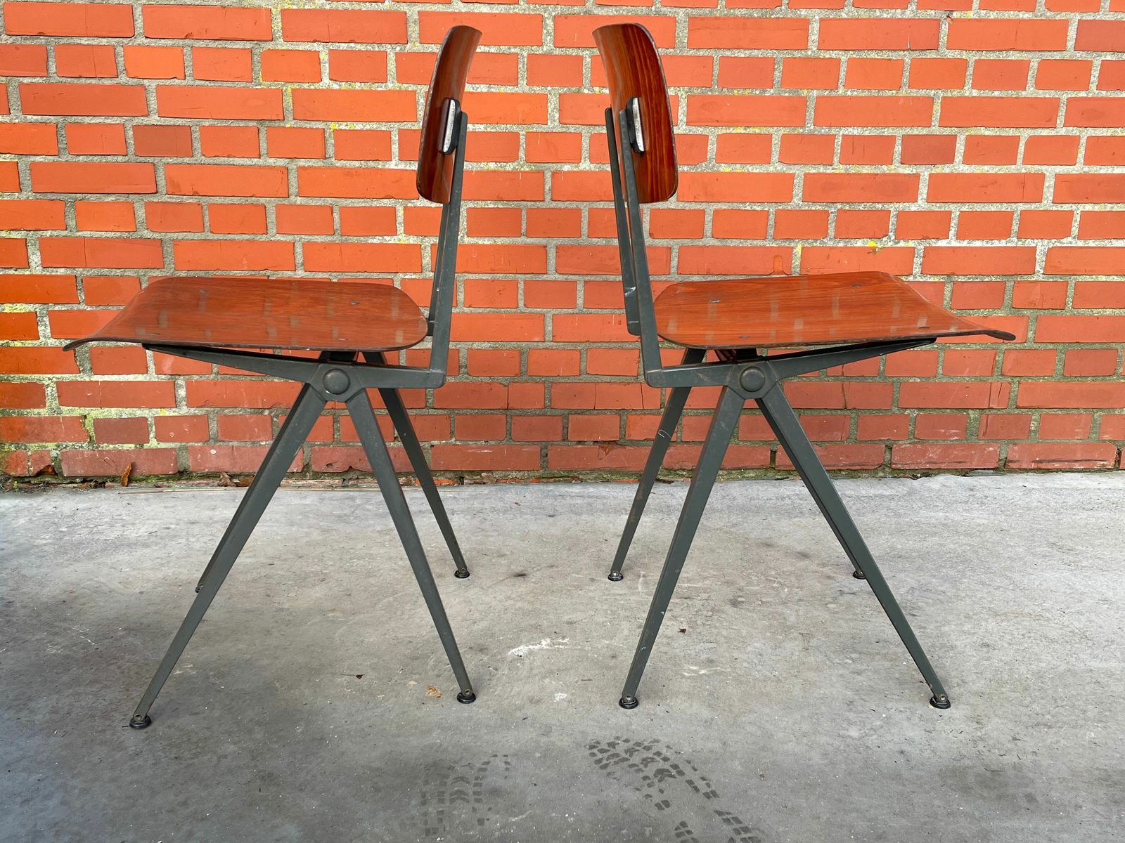 Marko Holland Industrial School Chair 60's Netherlands Design photo furniture