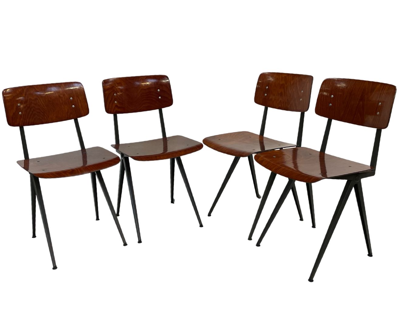 Marko Holland Industrial School Chair 60's Netherlands Design photo for sale