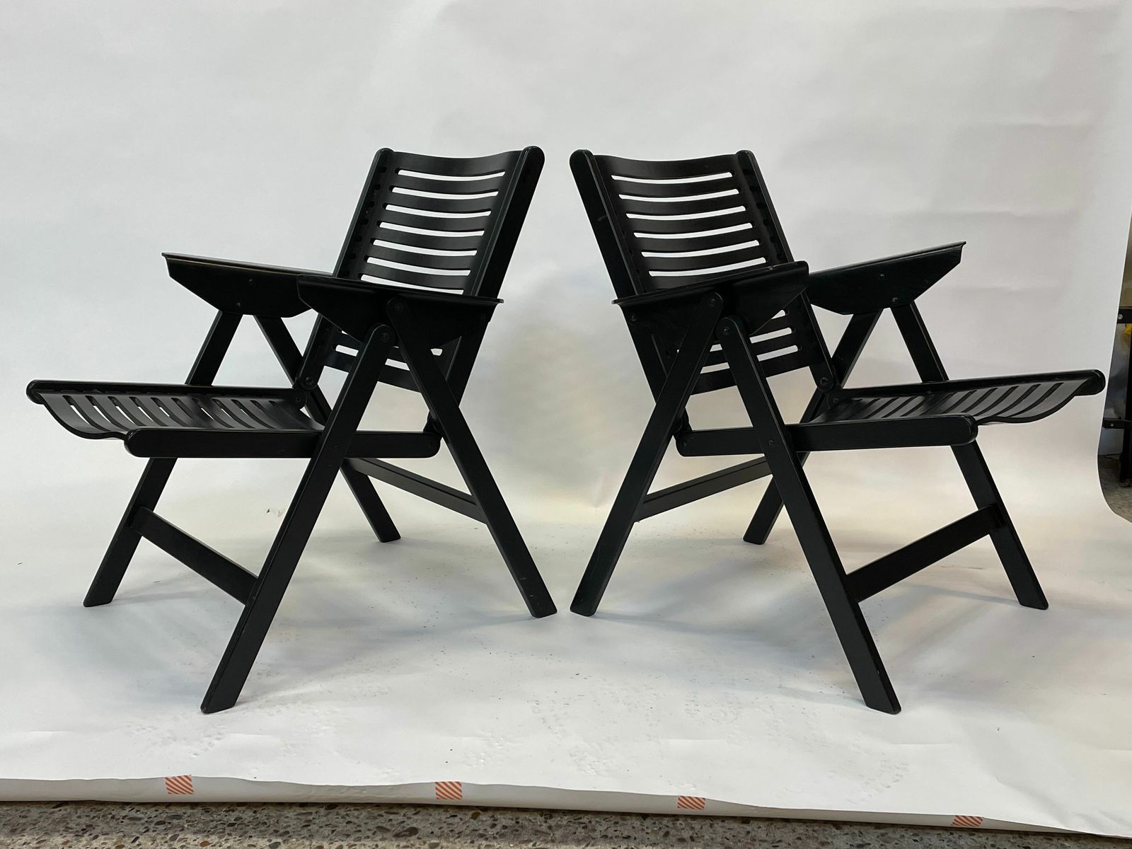 photo vinterior Niko Kralj Slovenian Rex Plywood Folding Chair For Stol 1950s In Black