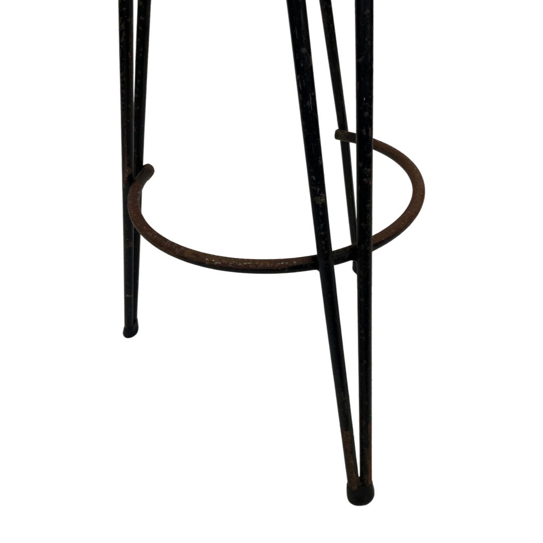 64.48 Vintage Stool Rattan Rohe Noordwolde Netherlands 1960s Design photo