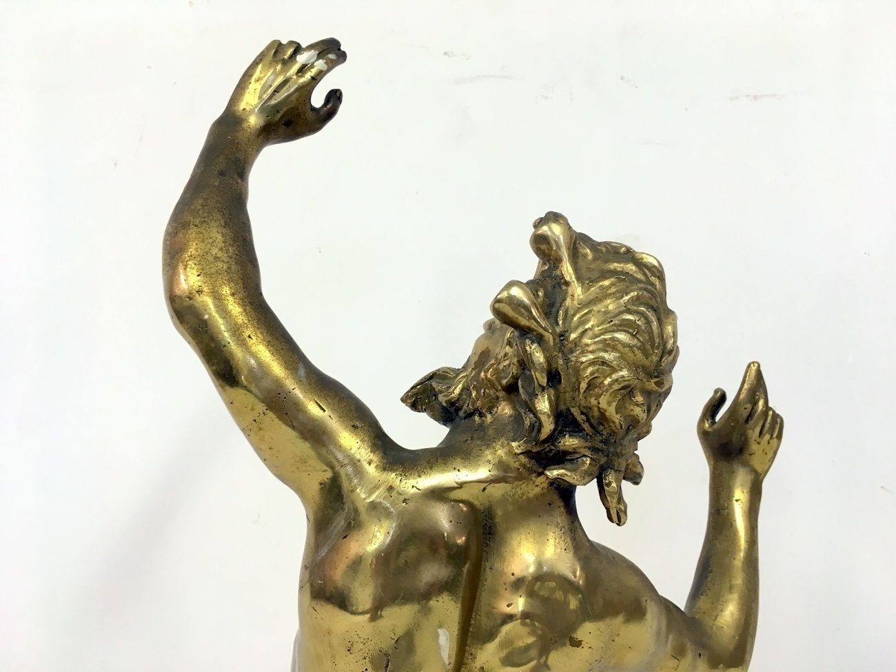 photo furniture Gilt Bronze Figure Of The Dancing Faun Of Pompeii
