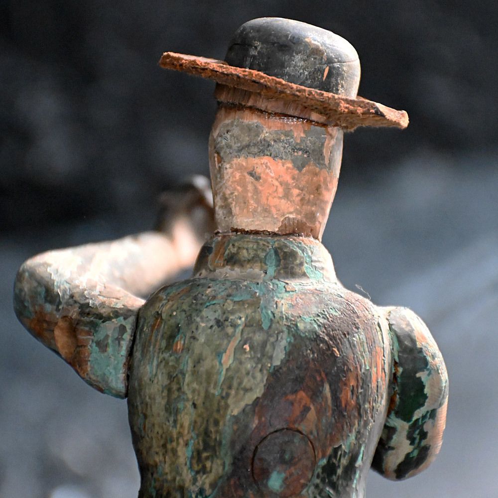 Folk Art Figure Of A Huntsman photo Home Decor