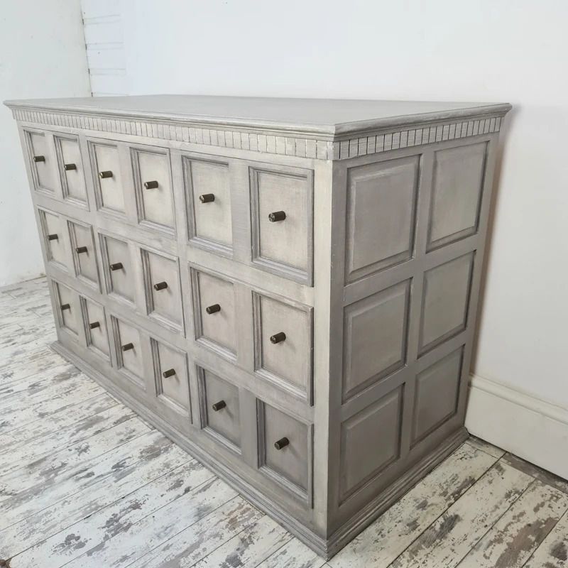 Grey Multi Drawer Cabinet With Nine Drawer photo for sale