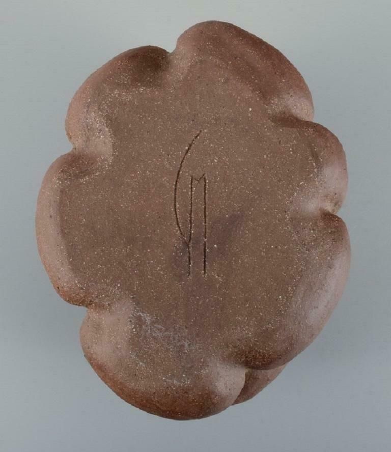 Christina Muff Danish Contemporary Ceramicist Golden Brown Stoneware Vessel photo buy