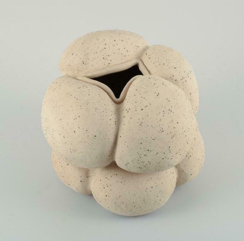 Christina Muff, Danish Contemporary Ceramicist, Large Unglazed Unique Vessel photo for sale