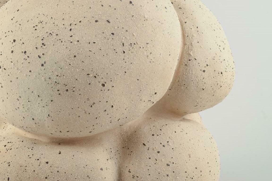 Christina Muff, Danish Contemporary Ceramicist, Large Unglazed Unique Vessel photo vinterior