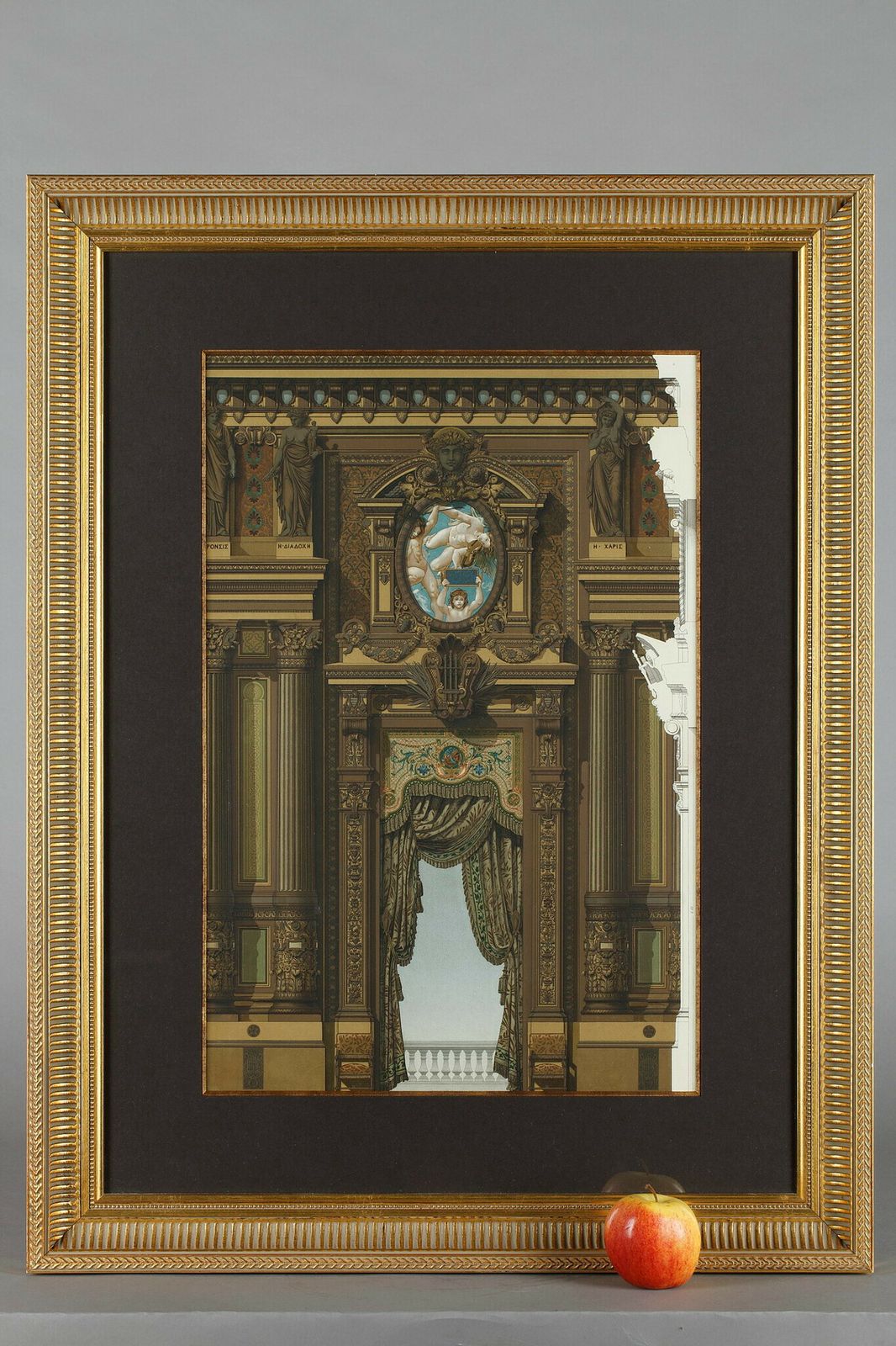 Chromolithographs "Grand Foyer De L'opéra De Paris", In "Le Nouvel Opera De Paris" 19th Century photo for sale