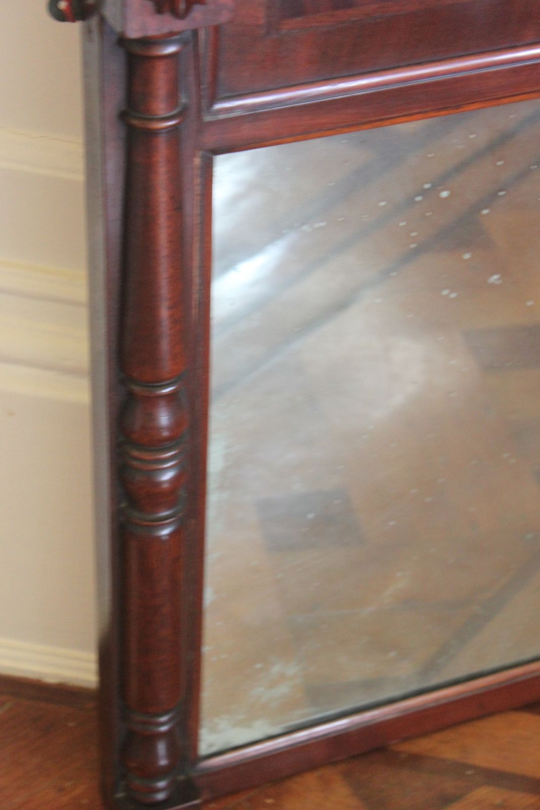A Fine Late George IV Mahogany Pier Mirror In Mahogany photo for sale