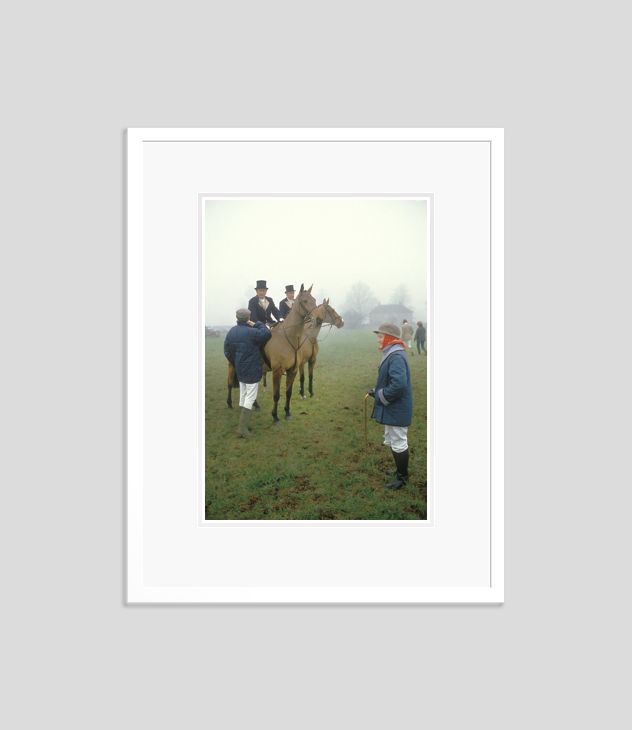 'At The Hunt' Homer Sykes Framed In White