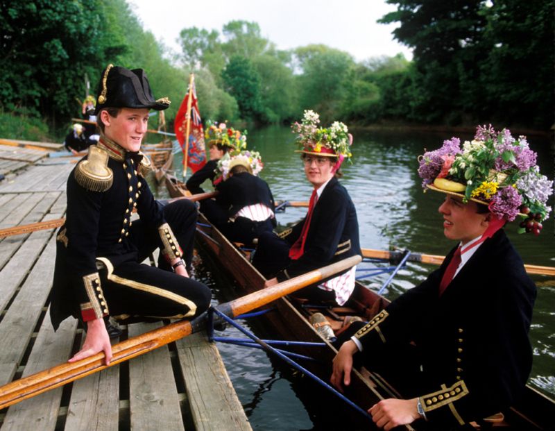 'Eton Schoolboys' Homer Sykes Framed In White photo furniture