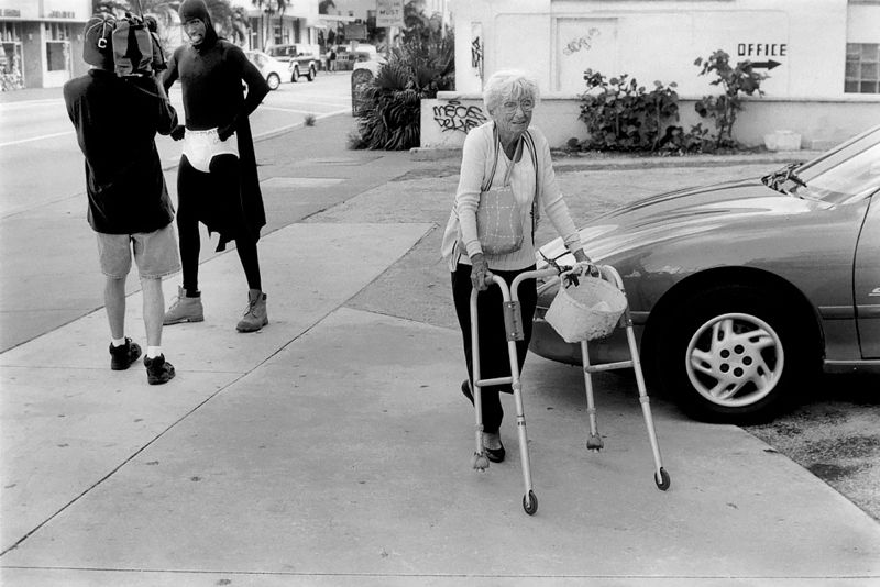 'Miami Life' Homer Sykes Framed In White photo furniture