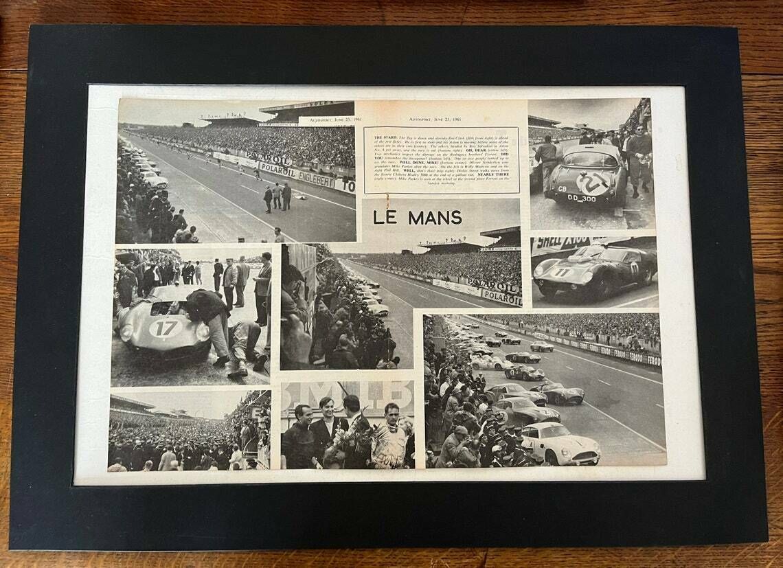 Original Le Mans 24h French Magazine Print 1955 photo furniture