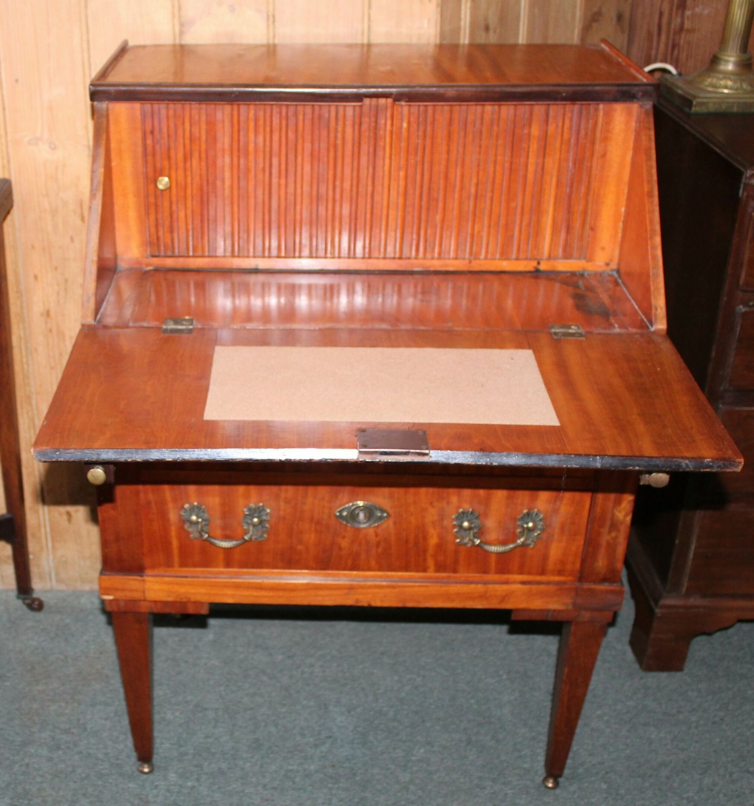 Small Edwardian Satinwood Bureau photo vinterior