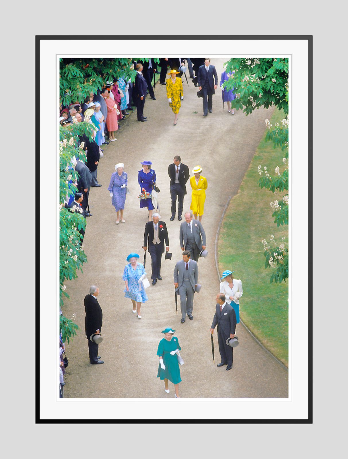 'Royal Garden Procession' Homer Sykes Framed In Black