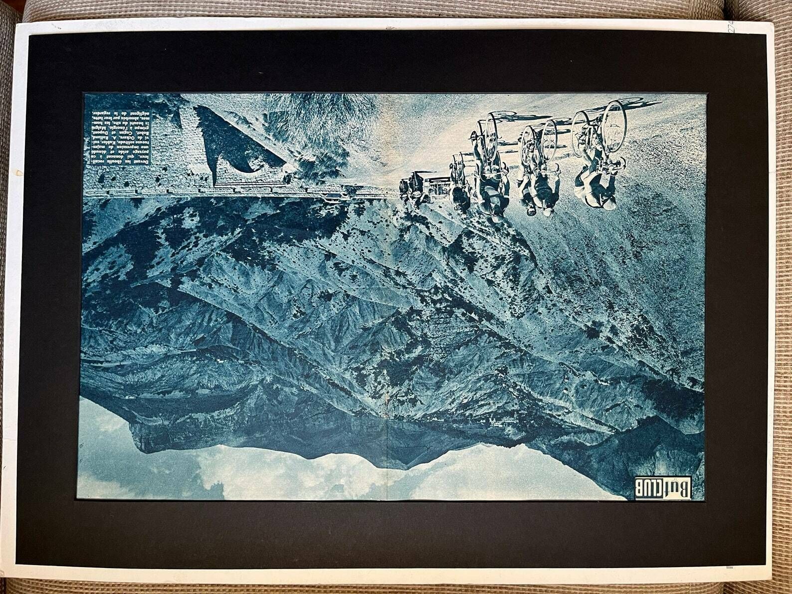 Tour De France Original Vintage Cycling Print C1950 photo Art