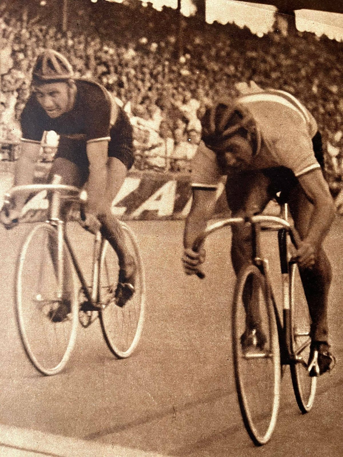 Original Pista French Cycling Print 1947 Scherens / Gerardin photo 86.0