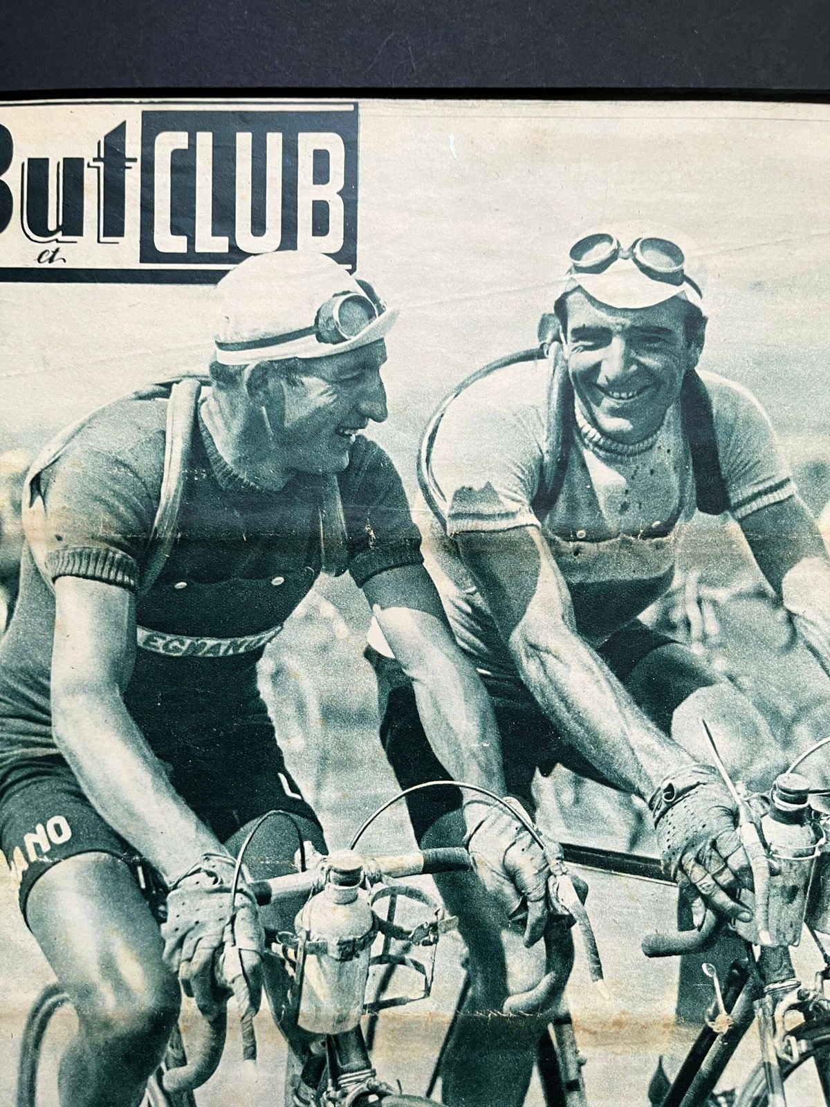 Gino Bartali / Guy Lapebie Vintage Tour De France Cycling Print 1948 photo furniture