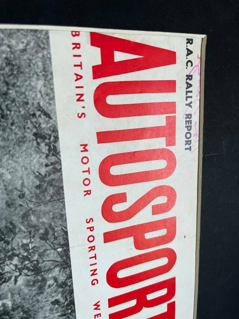 Vintage Autosport Print Volvo 1963 Rac Rally photo for sale