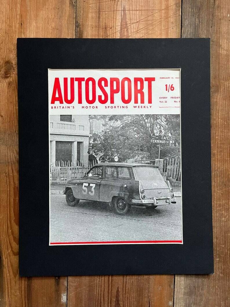 Vintage Saab 96 V4 Advertising Print 1961