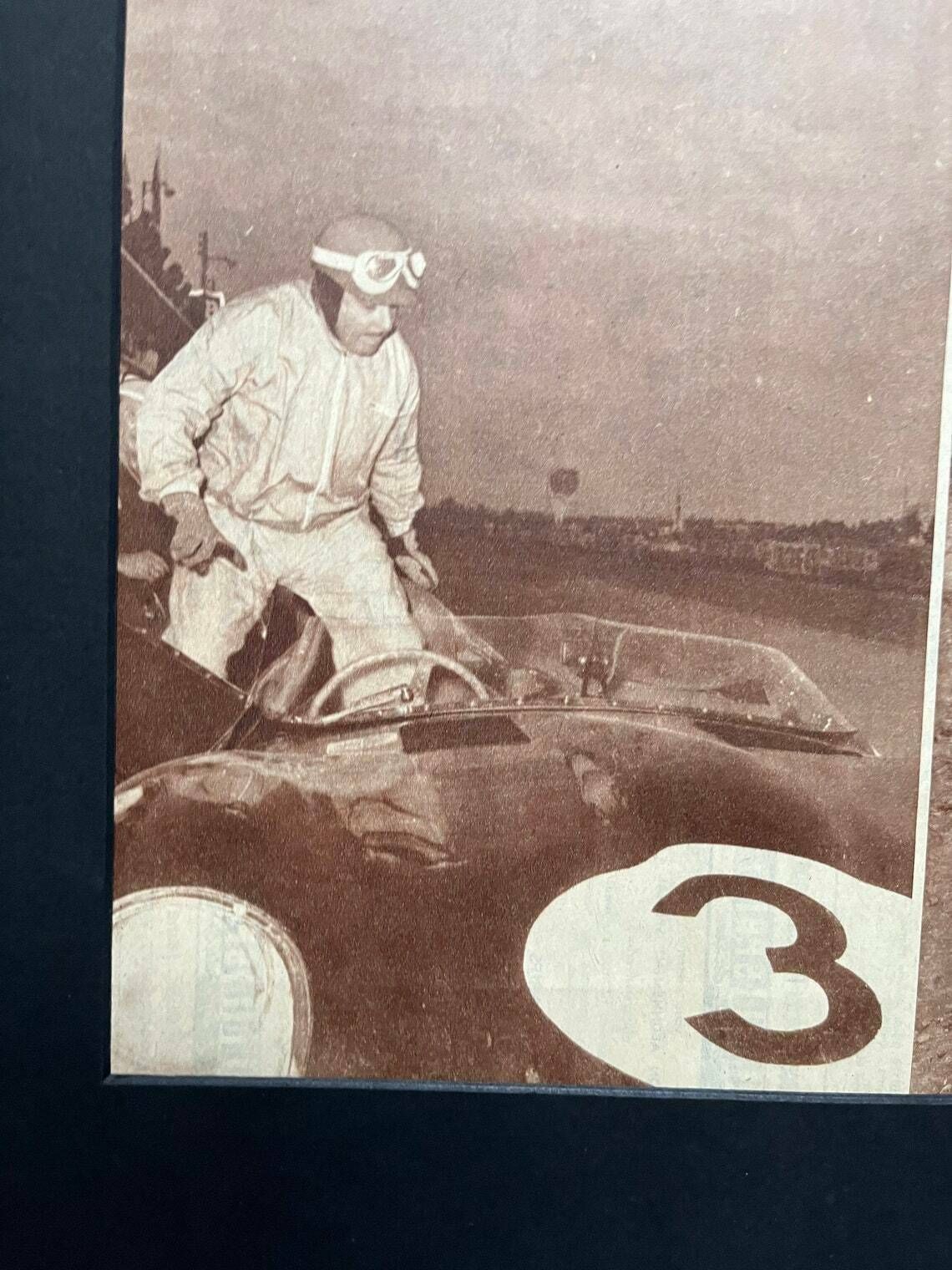 Original Jaguar D Type / Lotus Le Mans 24h French Magazine Print 1953 photo furniture