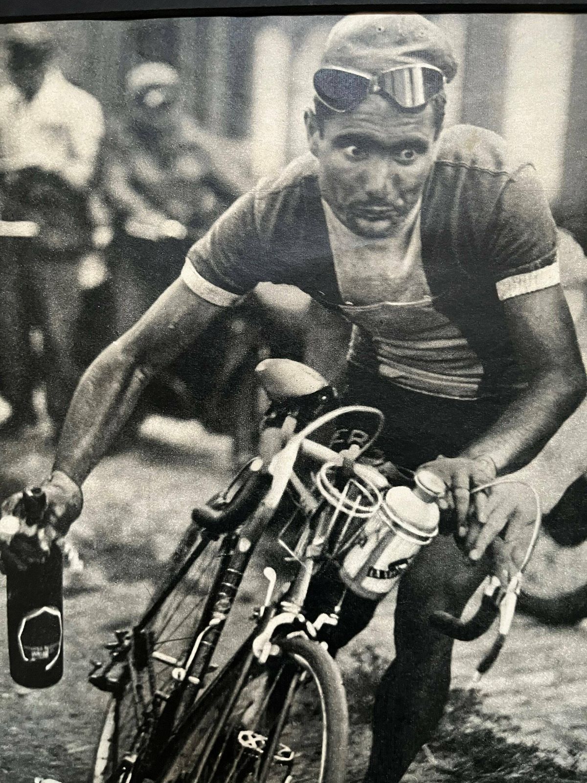 1950 Original Vintage Tour De France Cycling Print   Bernard Gauthier photo furniture