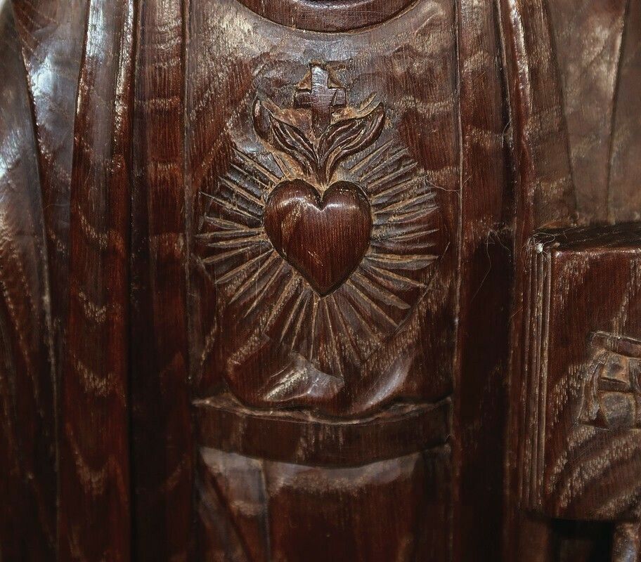 Important Statue Of Christ In Chestnut, Late 19th Century photo buy