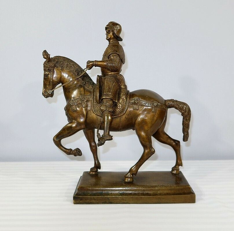 Bronze "Le Colleone" After Verrocchio, Late 19th Century photo 2842.8