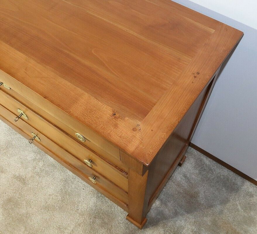 Small Chest Of Drawers In Solid Cherry, Directoire Taste, 19th photo buy
