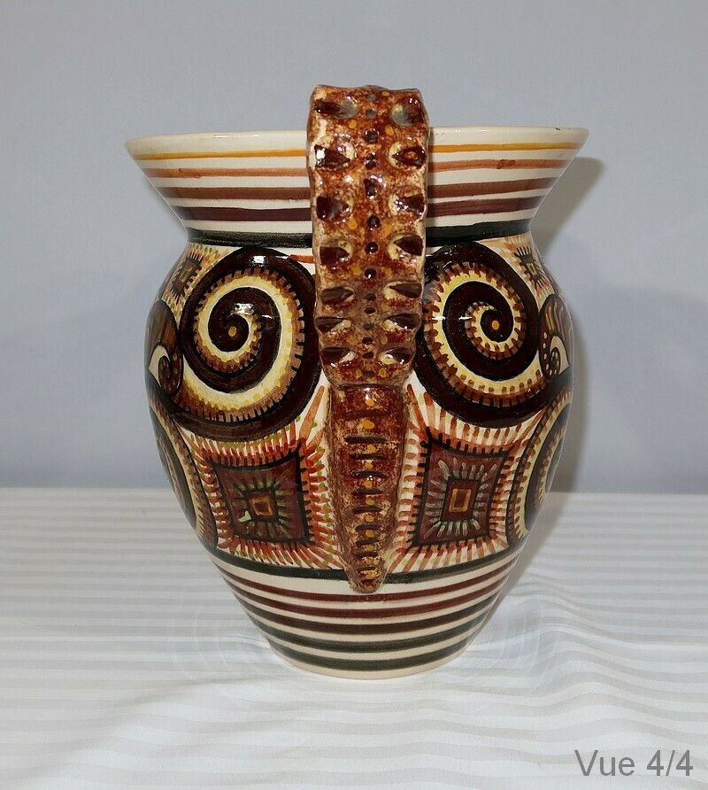 photo buy Earthenware Vase Signed P. Fouillen, Henriot Quimper – 1940