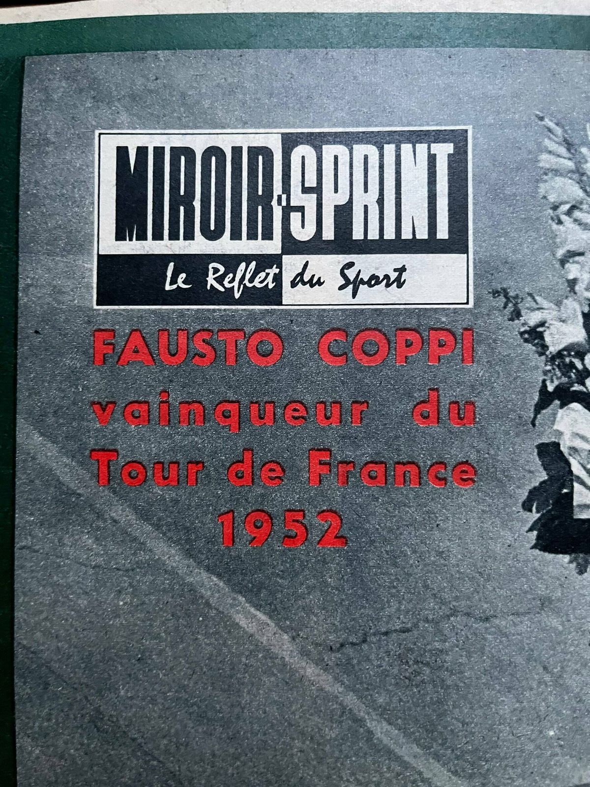Fausto Coppi / Bianchi Original Vintage Cycling Print 1960 photo Art