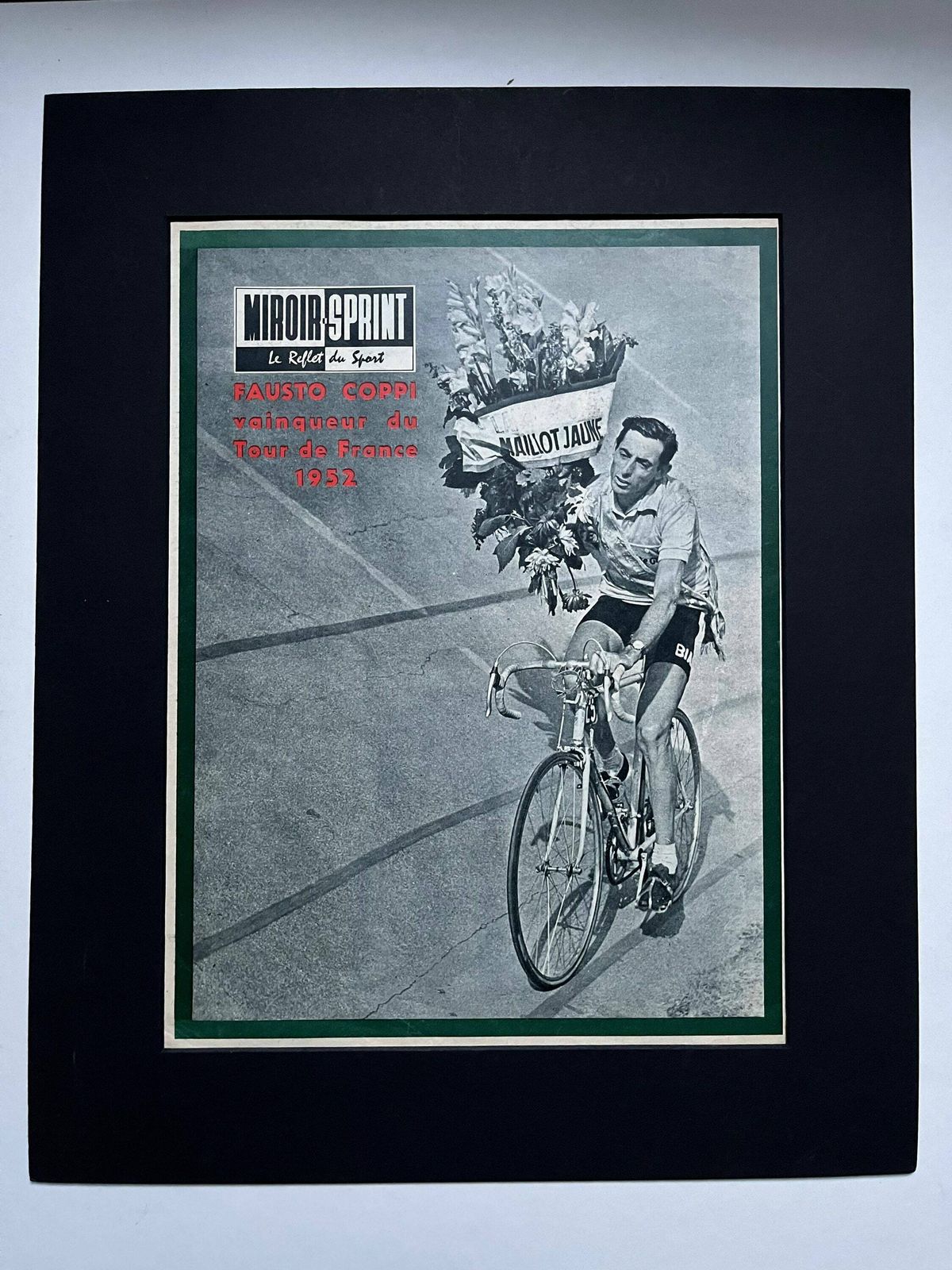 Fausto Coppi / Bianchi Original Vintage Cycling Print 1960 photo 66.0