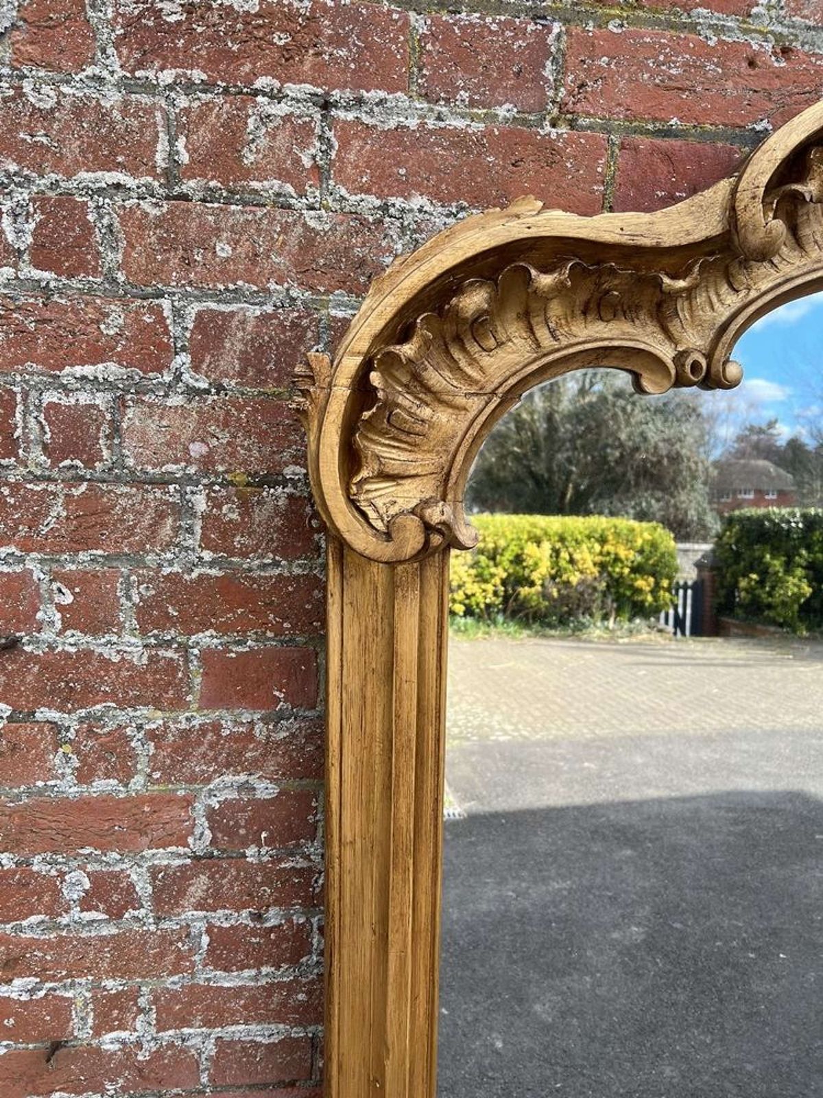 A Stunning Large Antique English 19th C Gilt Overmantle Mirror. photo furniture