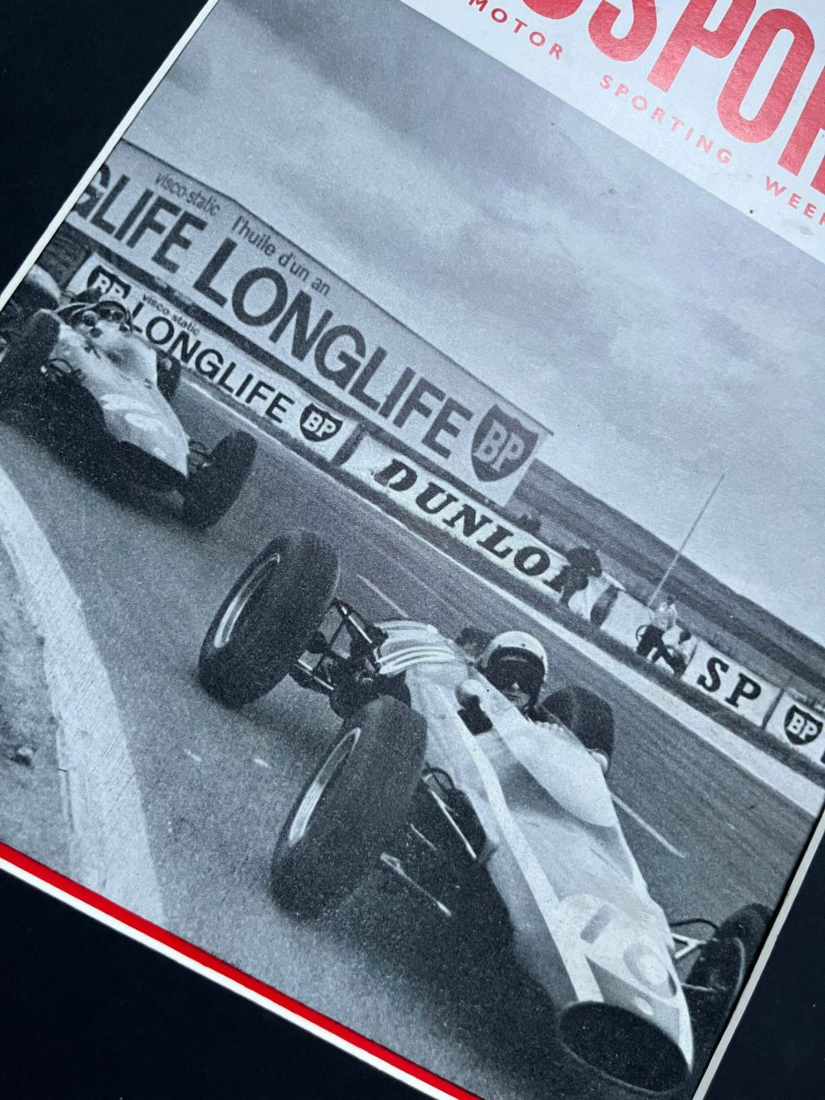 Vintage Autosport Print 1963 Lotus Colin Chapman British Grand Prix photo Art