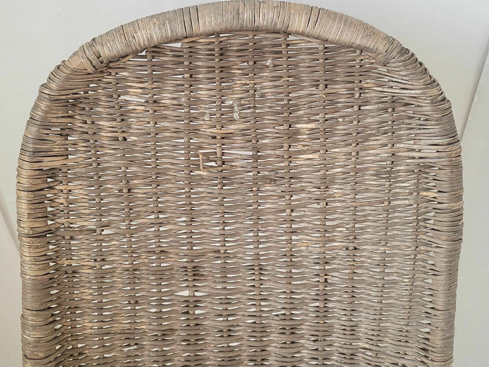 Vintage Fauteuil 1950 Rattan & Staal Dlg Jean Royere Janine Abraham Dirk Jan Rol photo vintage