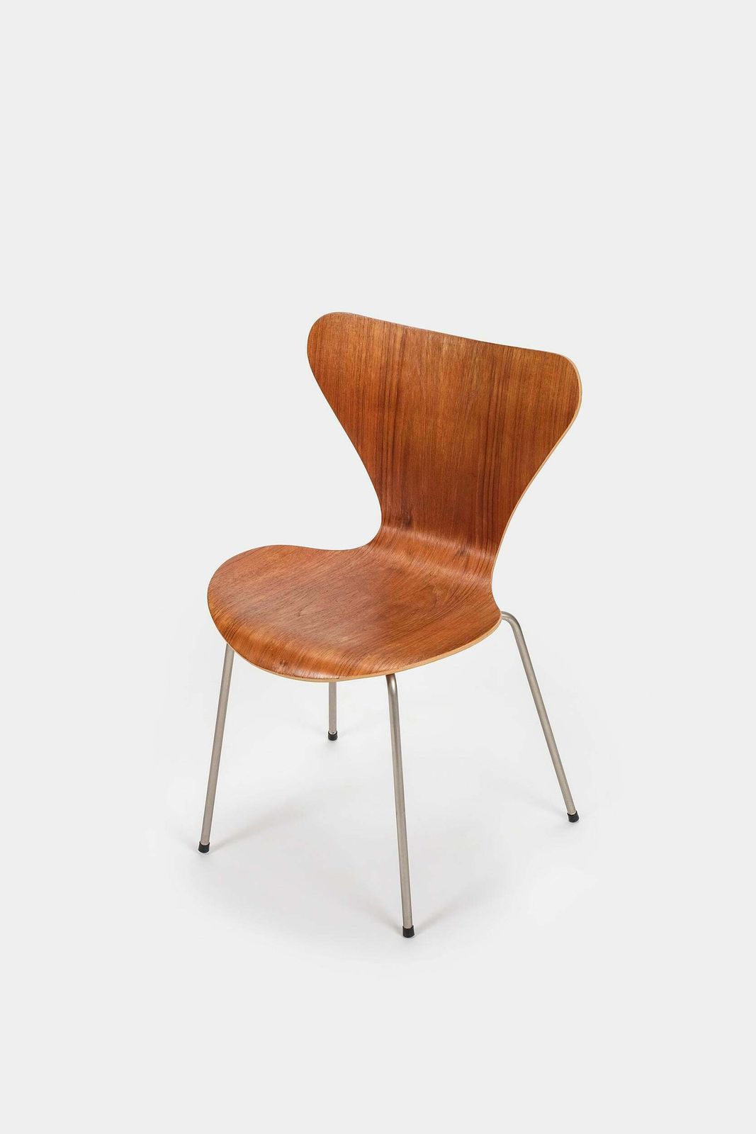 Arne Jacobsen, Teak Chair 3107, Fritz Hansen, Denmark, 50s photo for sale