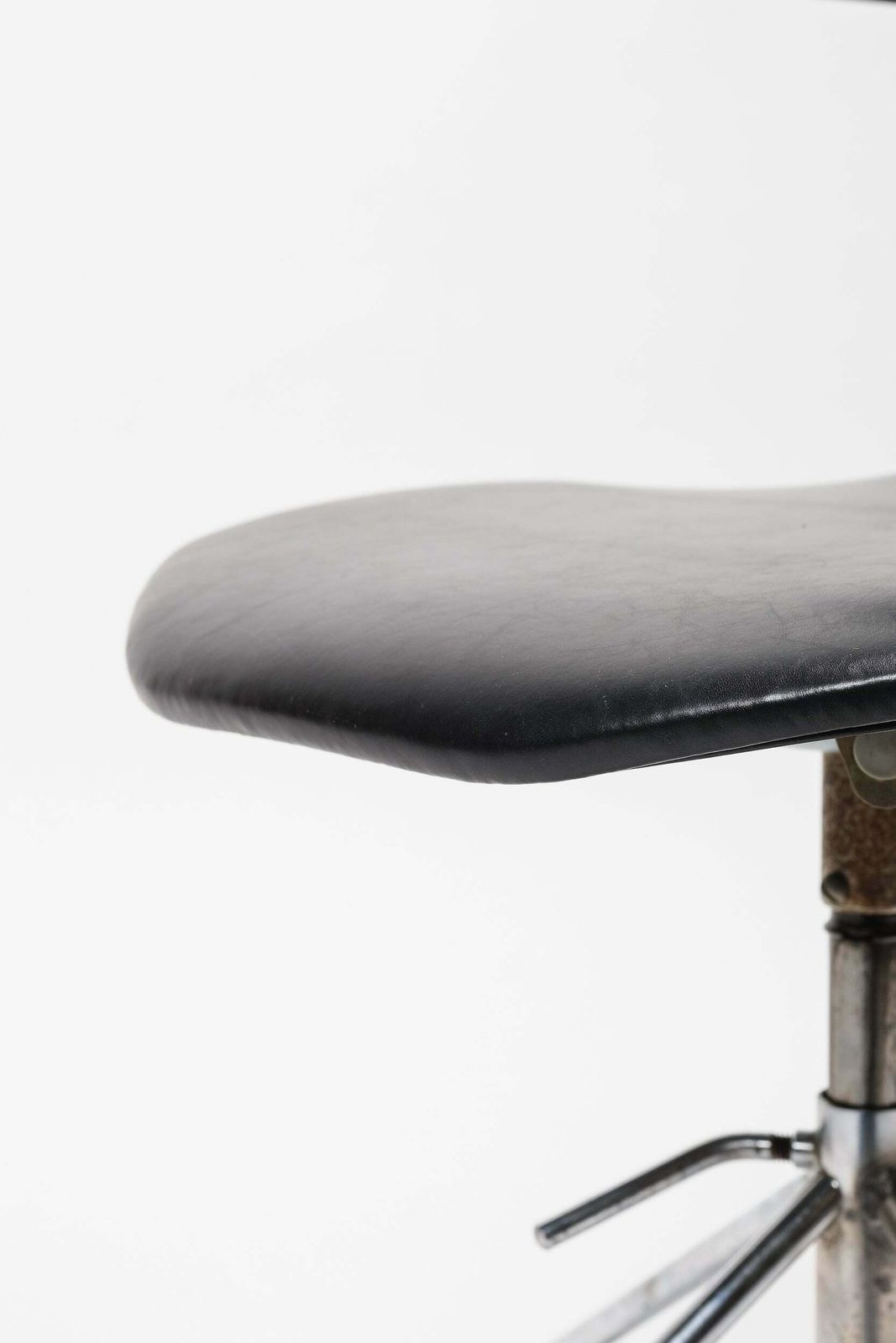 Arne Jacobsen, Office Chair, Leather, Fritz Hansen, 60s photo vintage