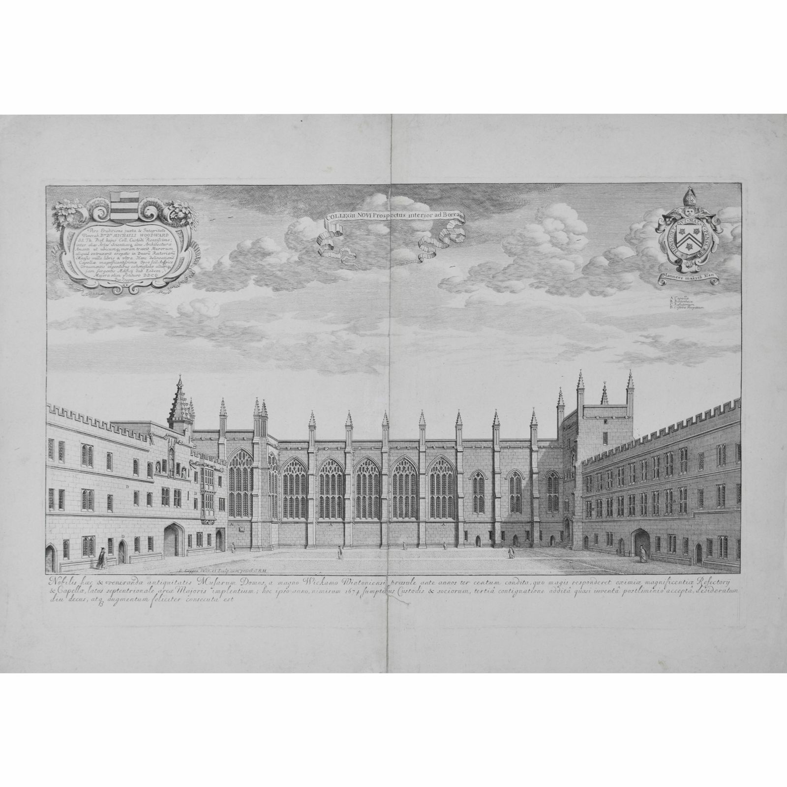 David Loggan (1634 – 1692) New College, Oxford (1705)