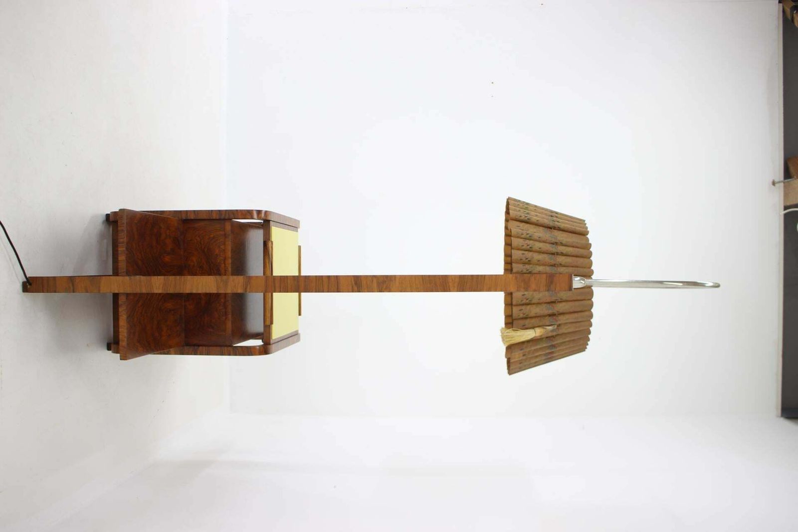 1930s Restored Large Art Deco Floor Lamp,Czechoslovakia photo for sale