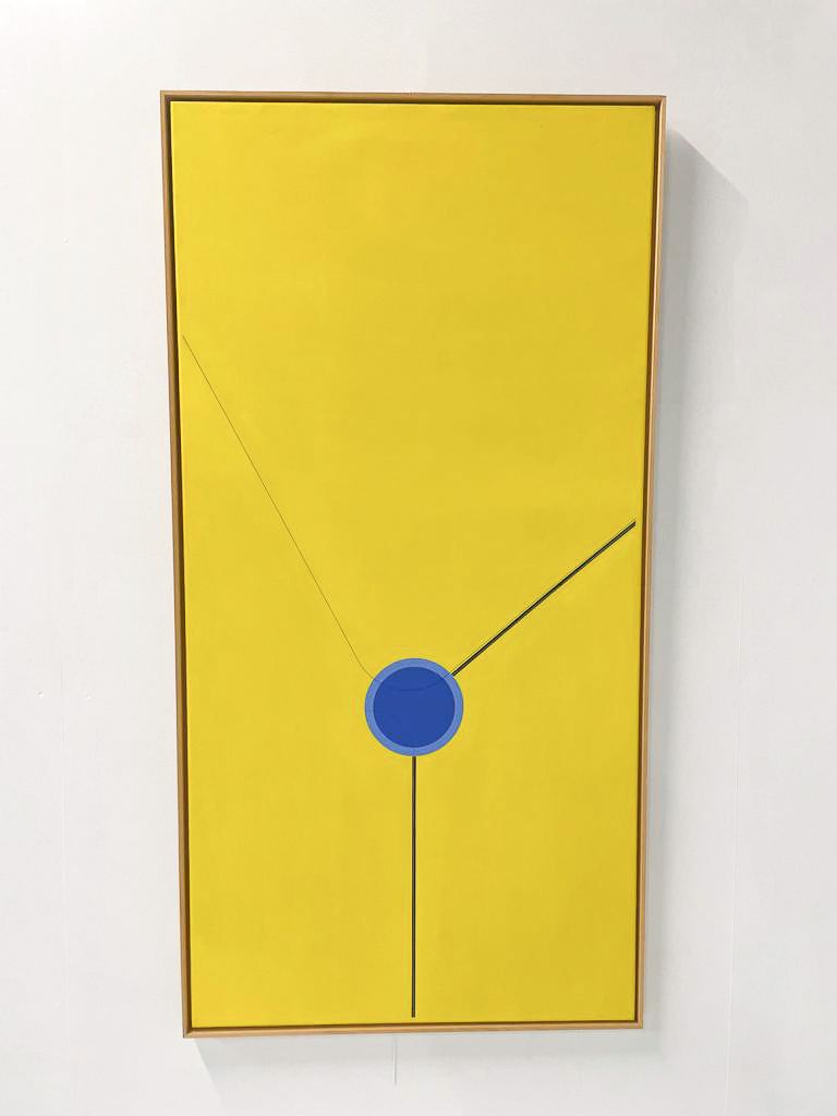 Mid Century Modern Abstract Painting By Leopold Leclerq