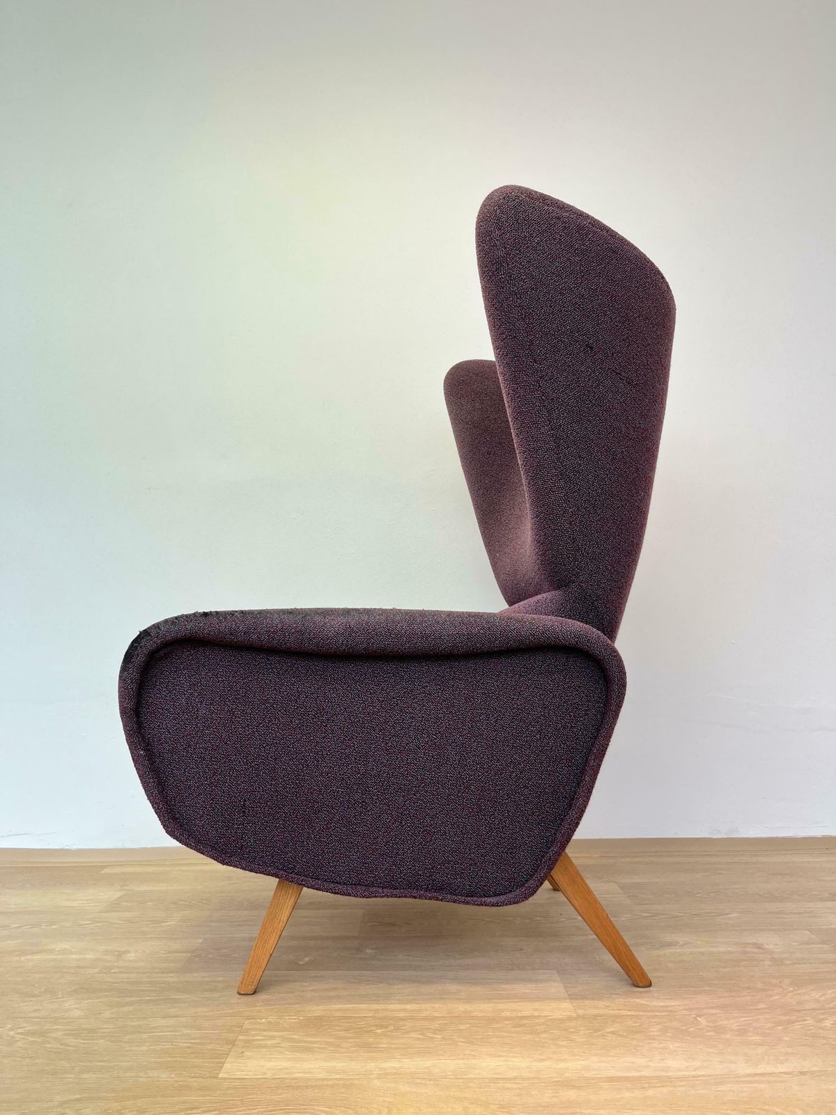 Mid Century Rare Beautiful Wing Chair Inspired By Marco Zanuso, 1970s photo Furniture