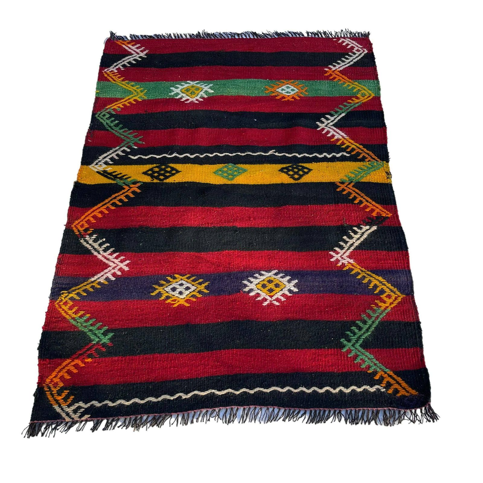 Traditional Turkish Kilim Rug ,Vintage Anatolian Turkish Kelim photo for sale