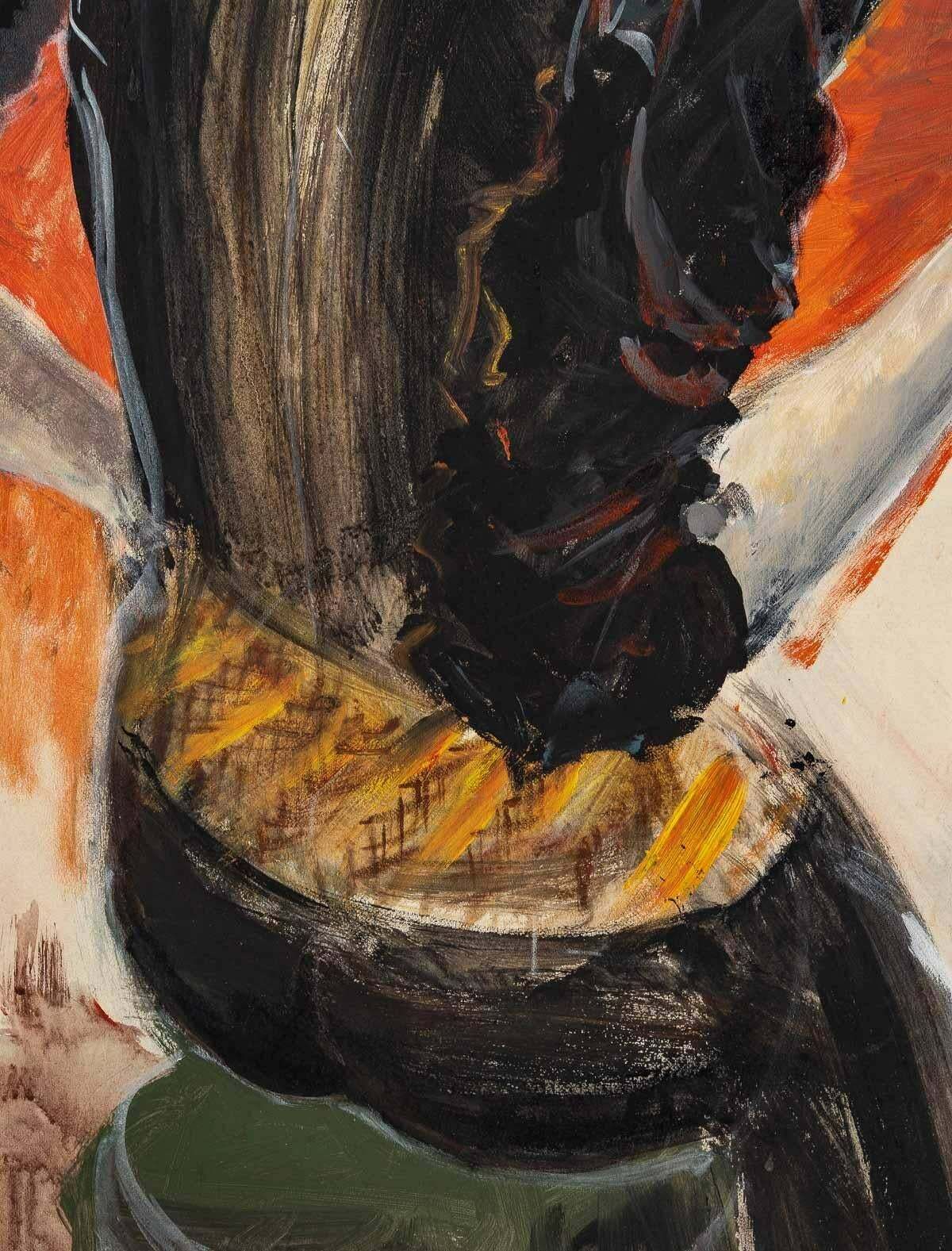 Painting "The Lady With A Hat", 20th Century photo furniture