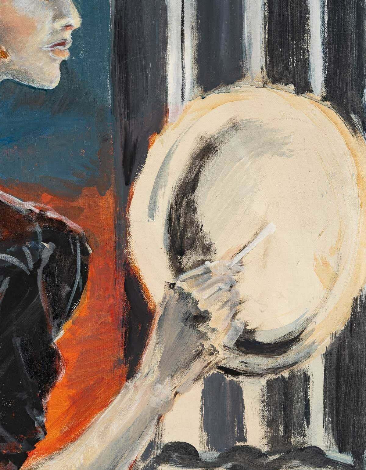Painting "The Lady With A Hat", 20th Century photo vinterior